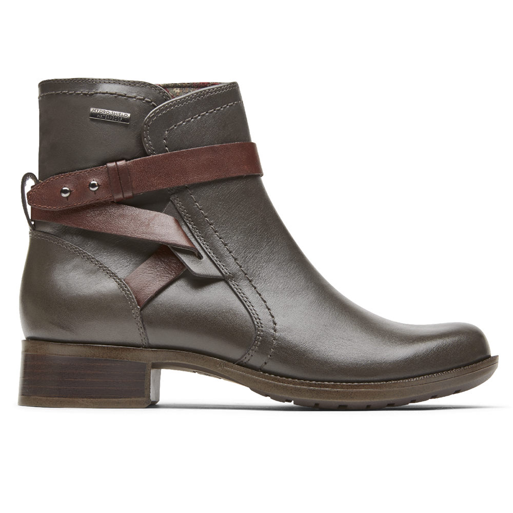 Botas Rockport Mujer Mexico - Copley Waterproof Strap Grises - MERDI7913